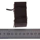 Maxbell 1/12 Dollhouse Miniature carrying vintage leather wood suitcase luggage
