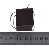 Maxbell 1/12 Dollhouse Miniature carrying vintage leather wood suitcase luggage