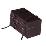Maxbell 1/12 Dollhouse Miniature carrying vintage leather wood suitcase luggage