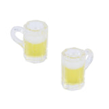 Maxbell 1:12 Dollhouse Beer Mug +Dollhouse Miniature Beer Barrel Beer Mug