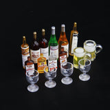 Maxbell Dolls House Miniature Wide Screen Television Flat-Panel LCD TV + 2pcs Beer Mugs