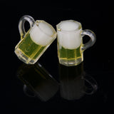 Maxbell Dolls House Miniature Wide Screen Television Flat-Panel LCD TV + 2pcs Beer Mugs