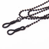Maxbell Silver Black Metal Chain Eyeglasses Holder Cord Spectacles Sunglasses Glasses