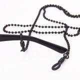 Maxbell Silver Black Metal Chain Eyeglasses Holder Cord Spectacles Sunglasses Glasses