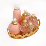 Maxbell Dolls House Miniature Accessories Perfume Bottle Tray Set & Tea Coffee Tableware
