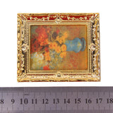 Maxbell Dollhouse Miniature Flower Oil Painting Wall Picture, Iron With Ironing Board