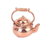 Maxbell 1:12 Dolls House Miniature Metal Kitchen Tool on Rack Pot Teapot Tea Kettle Lids