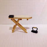 Maxbell Cute 1:12 scale Doll House Miniature Iron With Ironing Board set