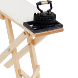 Maxbell Cute 1:12 scale Doll House Miniature Iron With Ironing Board set