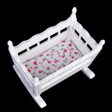 Maxbell 1/12 Dollhouse Miniature Furniture Children Bunk Bed Baby Cradle Bedroom