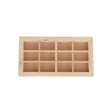 Maxbell 1:12 Scale Dolls House Miniature Wooden 12 pane Window Frame