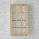 Maxbell 1:12 Scale Dolls House Miniature Wooden 12 pane Window Frame