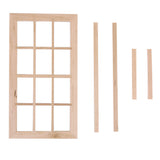 Maxbell 1:12 Scale Dolls House Miniature Wooden 12 pane Window Frame