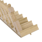 Maxbell 1pc 1/12 Dollhouse Step Stair Staircase Left Handdrail DIY Decor Accessories