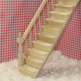 Maxbell 1pc 1/12 Dollhouse Step Stair Staircase Left Handdrail DIY Decor Accessories