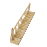 Maxbell 1pc 1/12 Dollhouse Step Stair Staircase Left Handdrail DIY Decor Accessories