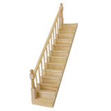 Maxbell 1pc 1/12 Dollhouse Step Stair Staircase Left Handdrail DIY Decor Accessories
