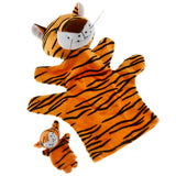 Maxbell Orange Tiger Hand Puppet Finger Puppet