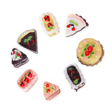 Maxbell 8 Pcs Assorted Tastes of Chocolate Strawberry Cherry Cakes Dollhouse Miniature