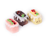 Maxbell 8 Pcs Assorted Tastes of Chocolate Strawberry Cherry Cakes Dollhouse Miniature