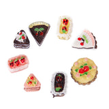 Maxbell 8 Pcs Assorted Tastes of Chocolate Strawberry Cherry Cakes Dollhouse Miniature