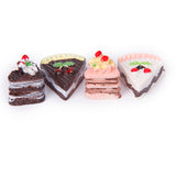 Maxbell 8 Pcs Assorted Tastes of Chocolate Strawberry Cherry Cakes Dollhouse Miniature