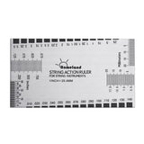 Maxbell 2Pcs Silver Guitar Fret fingerboard Protector & Steel String Action Ruler Gauge