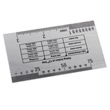 Maxbell 2Pcs Silver Guitar Fret fingerboard Protector & Steel String Action Ruler Gauge