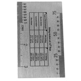 Maxbell 2Pcs Silver Guitar Fret fingerboard Protector & Steel String Action Ruler Gauge