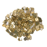Maxbell 100Pcs Small Triangle D-Ring Picture Frame Hangers Single Hole with Screws - Aladdin Shoppers