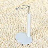 Maxbell Adjustable Doll Stand Display Holder And Pink Plush Coat For Barbie Dolls