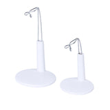 Maxbell Adjustable Doll Stand Display Holder And Pink Plush Coat For Barbie Dolls