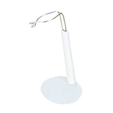 Maxbell Adjustable Doll Stand Display Holder And Pink Plush Coat For Barbie Dolls