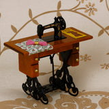Maxbell Vintage Miniature Dollhouse Sewing Machine With Cloth New In Box 1/12