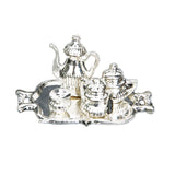 Maxbell 1/12 Dollhouse Miniature Silver Metal Wine Set-5 PCS