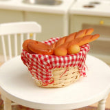 Maxbell Dollhouse Miniature Bread / Toast on a Basket Doll House Food