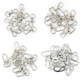 Maxbell 8xPhenovo 10pcs Swivel Trigger Snap Hooks Silver 12mm x 30mm