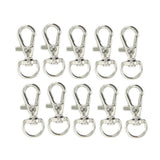 Maxbell 8xPhenovo 10pcs Swivel Trigger Snap Hooks Silver 12mm x 30mm