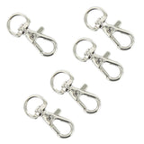 Maxbell 7xPhenovo 10pcs Swivel Trigger Snap Hooks Silver 12mm x 30mm