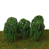 Maxbell 50 Pcs Train Model Willow Trees Scale 1:250 - 300