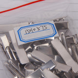 Maxbell 20xApprox. 50 Pcs Blank Double Prong Hair Clip 35mm