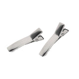 Maxbell 26xApprox. 50 Pcs Blank Double Prong Hair Clip 35mm
