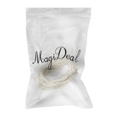 Maxbell 4xNatural 100% Cotton Braided Rope Cord for Bag Handle Pulley Beige