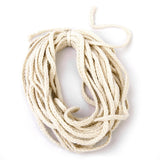 Maxbell 4xNatural 100% Cotton Braided Rope Cord for Bag Handle Pulley Beige