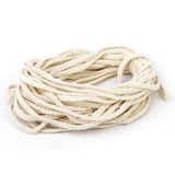 Maxbell 4xNatural 100% Cotton Braided Rope Cord for Bag Handle Pulley Beige