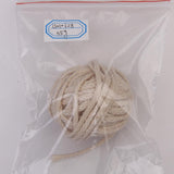 Maxbell 4xNatural 100% Cotton Braided Rope Cord for Bag Handle Pulley Beige