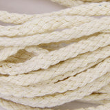 Maxbell 4xNatural 100% Cotton Braided Rope Cord for Bag Handle Pulley Beige