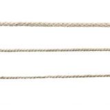 Maxbell 4xNatural 100% Cotton Braided Rope Cord for Bag Handle Pulley Beige