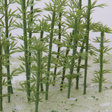 Maxbell 100 Model Bamboo Tree 4 Scale & 100 Mixed Flowering Plants Train Railway Scenery