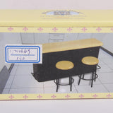 Maxbell 1:12 Dolls House Miniature Bar Counter Table Stools & 6pcs Wine Whisky Drinking